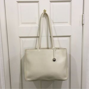 Furla off white large leather bag